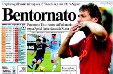 Il Messaggero 23.11.2009