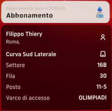 abbonamento 2025/26